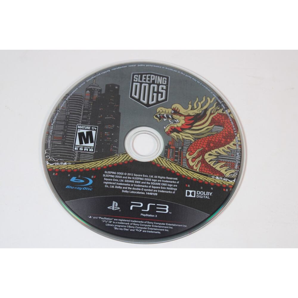 Sleeping Dogs (Sony PlayStation 3, 2012, PS3) Disc Only, Tested/works